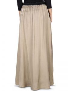 Brown And Black Color Skirt-Rayon Skirt