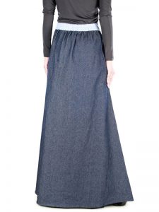 Blue Color Skirt-Denim Skirt