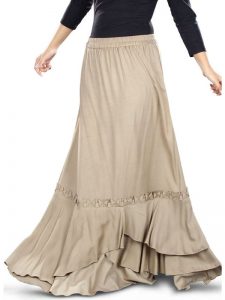 Black And Blue Color Skirt-Denim Skirt