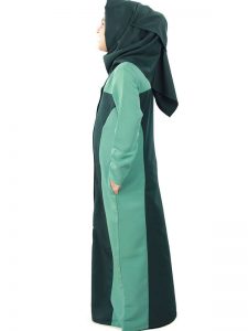 Green Color Kid'S-Kashibo Kid'S Abaya