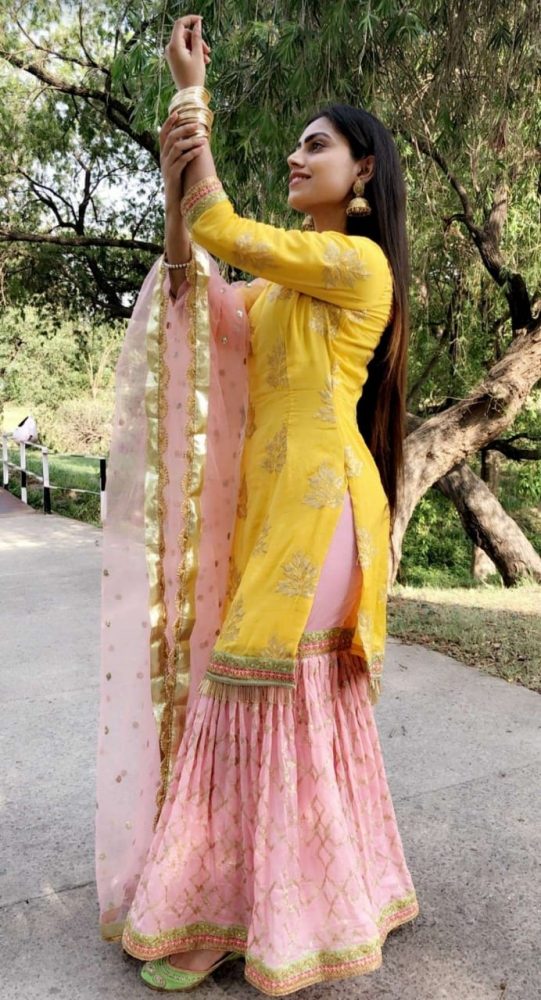 Beautiful Rayon Fabric & Hand Work Kurti With Sahara with dupatta For Diwali Festival