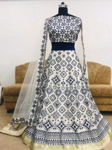 Alia Bhatt Satin Silk Multicolor Bollywood Lehenga