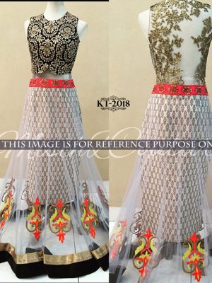 Nylon Net White Colour Bollywood Lehenga