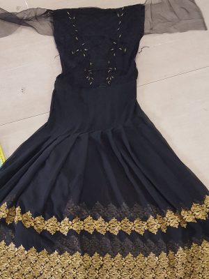 Taffeta Silk Thread & Multi Work Bollywood Gown