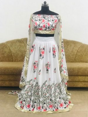 Silk Multicolor Bollywood Lehenga