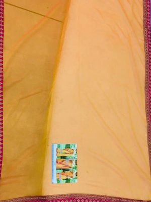Superb Orange Colour Marbal Silk Bollywood Designer Sarees