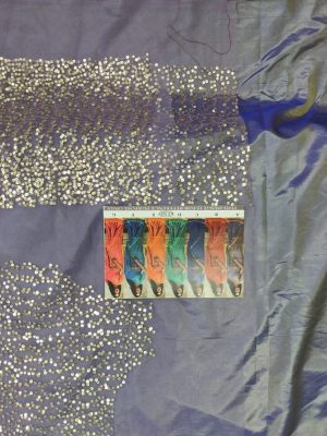 Nylon Net & Paper Silk Sequence Work Bollywood Sarees