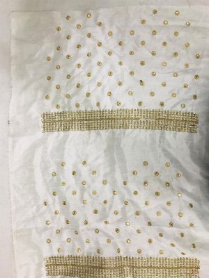 Innovative Grey Colour Nylon Net Bollywood Designer Sarees