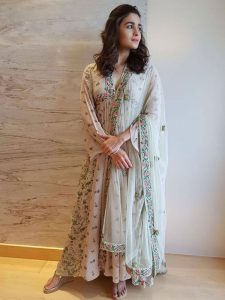 Buy Alia Bhatt Fully Stitched Celebrity Wear Salwar Kameez