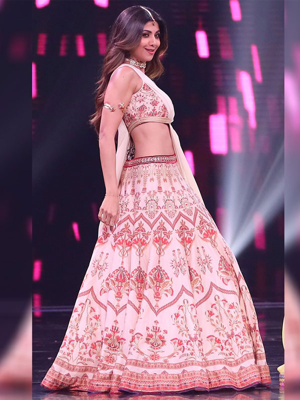Buy New Shilpa Shetty Digital Print Celebrity Wear Lehenga Choli Zakarto