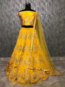 Buy online Sonakshi Sinha Celebrity Wear Premium Tapeta Silk Zari And Dori Embroidery Work Lehenga Choli