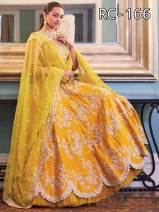 Buy online Sonakshi Sinha Celebrity Wear Premium Tapeta Silk Zari And Dori Embroidery Work Lehenga Choli