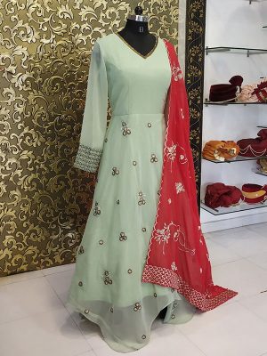 New Arrivals Alia Nova Anarkali Pattern Celebrity Wear Anarkali Type Salwar Kameez