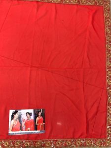 New Red Jhanvi Kapoor Celebrty Wear Saree