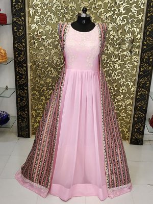 Buy New Madhuri Pink Villa Madhuri Dixit Celebrity Wear Gown