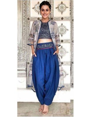 New Arrivals Taapsee Pannu Indo Western Look Celebrity Wear Dress