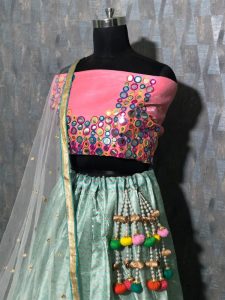 Buy Satin Bangalori Silk Designer Lehenga Choli