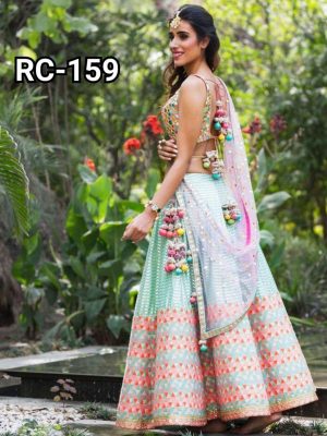 Buy Satin Bangalori Silk Designer Lehenga Choli