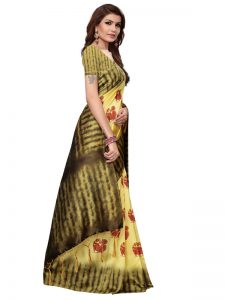 Nagma Lemon Printed Mysore Art Silk Kanjivaram Sarees With Blouse