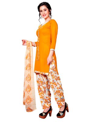 French Crepe Printed Dress Material With Shiffon Dupatta Suit-1153