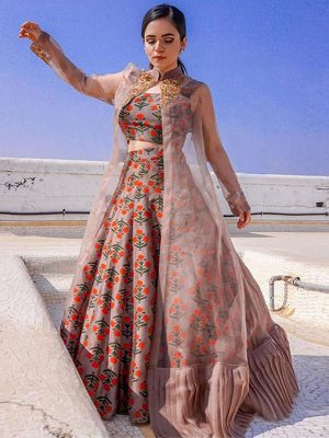 Buy New Heena Somani In Floral Print Beautiful Lehenga