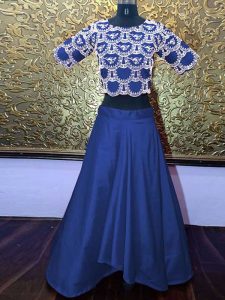New Shraddha Kapoor In Blue Colored Tapeta Silk Lehenga