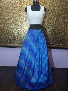 New Arrivals Jhanvi Kapoor In Blue Colored Tapeta Silk Lehenga