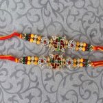 Swastika Diamond Designer Rakhi