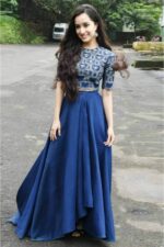 New Shraddha Kapoor Blue Lehenga Stree promotion