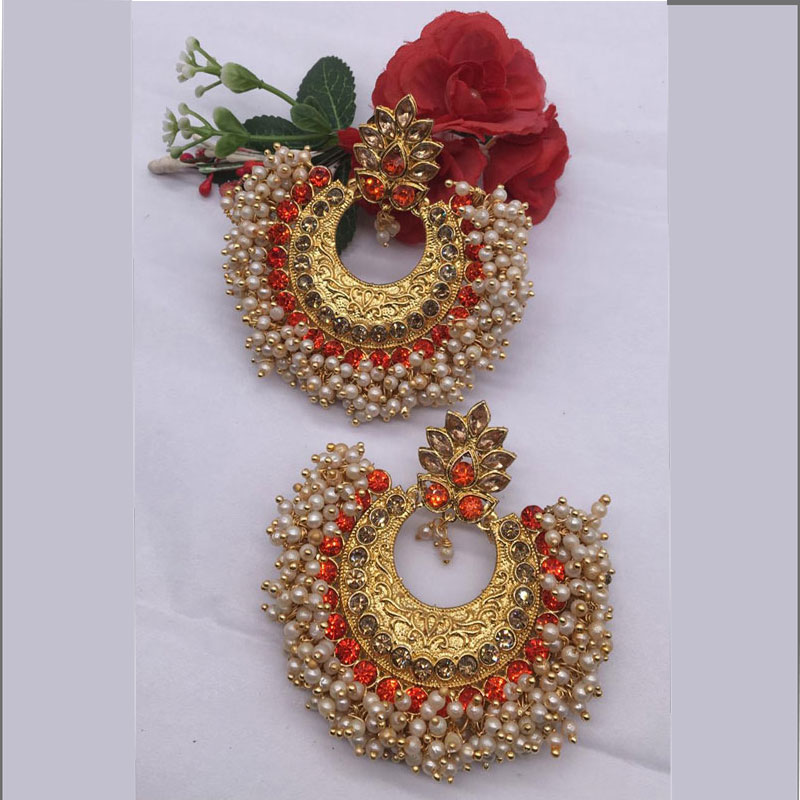 Copper colour earrings store