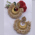 Designer Gold Colour Alloy And Copper Latest Earrings for women