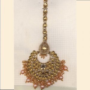 Designer Golden Colour Metal Latest Matha Patti for women