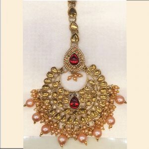 Designer Golden Colour Metal Latest Matha Patti for women