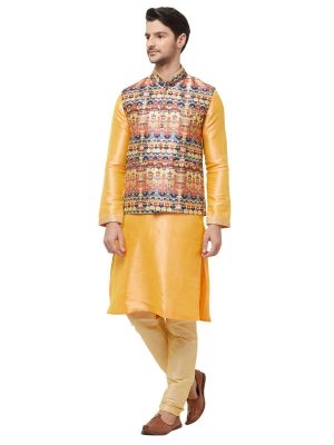 Multi Colour Silk Blend Modi Jacket