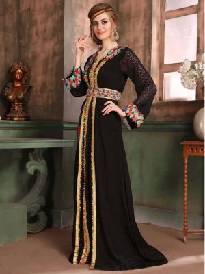 Black Color Brasso Kaftan