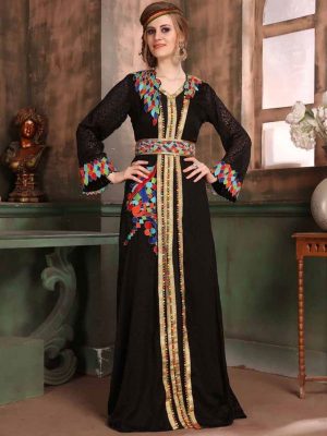 Black Color Brasso Kaftan