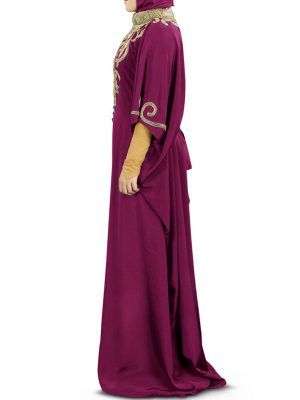 Womens Abaya Purple Color Extraordinary