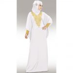 Womens Abaya White Color Graceful