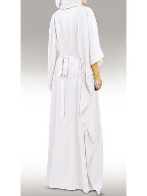 Womens Abaya White Color Graceful