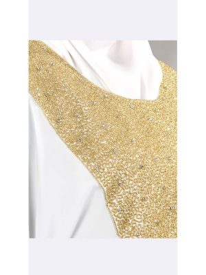 Womens Abaya White Color Grand Walidah