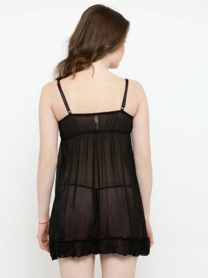 Stylish Padded Purple Sexy Ladies Babydoll Nightwear