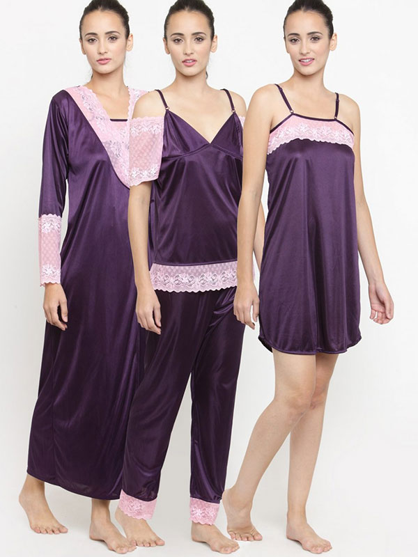 Buy Clt.s Women Printed Night suit Combo Set - Green Online