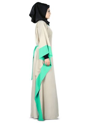 Womens Blue Color Charmer Muskan Abaya