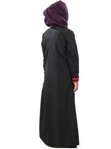 Black Color Kid'S-Kashibo Kid'S Abaya