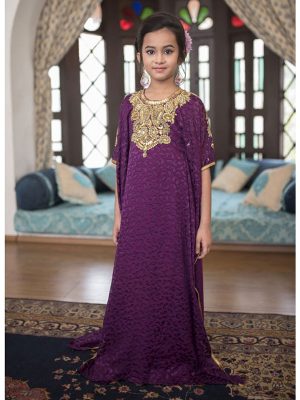 Violet Designer Kids Kaftan