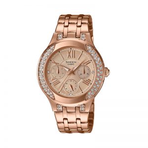 Casio Sheen SHE-3809PG-9AUDR (SX177) Rose Gold Women's Watch