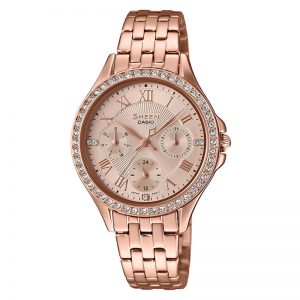 Casio Sheen SHE-3062PG-9AUDF (SX219) Rose Gold Women's Watch