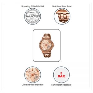 Casio Sheen SHN-3011PG-9ADR (SX143) Rose Gold Women's Watch