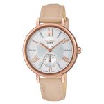 Casio Sheen SHE-3066PGL-7BUDF (SX241) Leather Strap Women's Watch