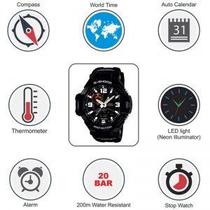 Casio G-Shock GA-1000-1ADR (G435) Gravity Master Men's Watch
